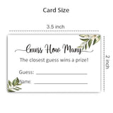 Guess How Many Game Cards, Baby Shower Game Cards (Minimalist) 3.5" X 2" (50 Pieces)
