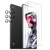 For R-Ed-M-Agic 10 Air Screen Protector With Camera Lens Protector, 9H Hardness Anti-Scratch Tempered Glass Flim, Case Friendly,(2+1 Pack)