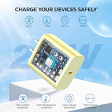 Compatible With Iphone 16/15 Charger, 2Pack 20W Fast Charging Wall Charger Block Cubes With 6/10Ft Usb C To Lighing Cable Compatible With Iphone 16/Plus/Pro Max/15/Plus/Pro Max/Ipad Pro (Yellow)