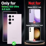 Compatible With Galaxy S23 Ultra 5G Case,Glow In The Dark Three Layer Heavy Duty Shockproof Protection Hard Plastic Bumper+Soft Silicone Case For Samsung Galaxy S23 Ultra,Dark