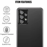 (3+3) For Samsung Galaxy A32 5G (3 Pack) Privacy Screen Protector Anti Spy Private Tempered Glass Film With Camera Lens Protector, Anti Scratch