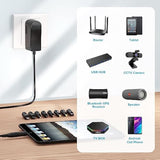 10W 5V 2A Ac/Dc Adapter Replacement 5Volt 2Amp Power Adapter Cord Charger Multi Tips For Tablet Webcam Router Toys Recorder Tv Box Usb Hub Bluetooth Speaker And More Dc 5V Devices
