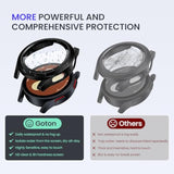 Waterproof Case For Samsung Galaxy Watch 7 Screen Protector 44Mm With Tempered Glass, 1-Pack Hard Pc Cover Bumper For Galaxy Watch7 – No Fog, Touch-Responsive, Black