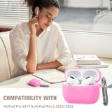 Night-Glow Airpods Pro Case Cover, Silicone Cases With Keychain Accessories For Apple Airpod Pro 1St/2Nd Case 2019 2022, Women Men