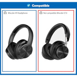 Professional Replacement Earpads Cushion Compatible With Mixcder E9 E9 Headphone Ear Pads With Skin-Friendly Leather And Memory Foam