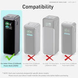 Silicone Case For Anker Prime Power Bank 27,650Mah 250W 1/4-Inch Nut Hole, Tf/Sim Card Storage Reserved Compatible With Anker 250W Prime Power Bank Protective Cover Dustproof Soft With Handle(Black)