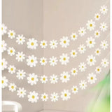 4Pack Daisy Banner Garland Groovy Boho Flower Hanging Party Decorations