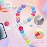 For Iphone Charging Cord 3.3Ft/1M Cute Beaded Phone Charger Cable Mfi Certified 66W Fast Charger Cable Usb C Charging Cord For Iphone 14 13 12 11 Pro Max Xr 8 7 6 Plus For Ipad Pro/Air Colorful