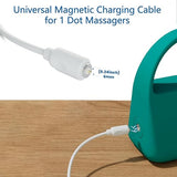 2 Pack - Universal Magnetic Charging Cable for 1 Dot Massagers, 82cm / 2.7ft USB-A DC 1 Pin Magnetic Replacement Charger Compatible with Personal