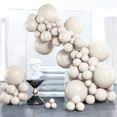 White Sand Balloon Garland Kit: Beige, Cream & Ivory - 100 Piece