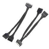 Sata Power Splitter Cable (2 Pack) Ssd Power Cable Hdd Power Cable Hard Drive