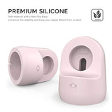 Iwatch Stand Silicone Charging Dock Holder For Apple Watch Ultra 2, Ultra, Se2, Series Se, 7 6 5 4 3 2 1 (45/44/42/41/40/38Mm), (Pink)