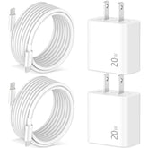 Pixel 10/9/8/7/6/5/4 Fast Charger, 2Pack 20W Usb C Charging Block + 6Ft Usb C Cable Cord For Google Pixel 10/ Xl Pro Fold /9/8/7/7A/6A/6/Pro/5/4/3/Xl, Phone 15/16, Galaxy, Android Phone