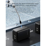 45W Charger Foldable Compact Gan Pps Super Fast Dual Usb C Wall Charger Block - For Samsung Galaxy S23/S22/S21/S20 Series,Compatible With Samsung & Other Usb-C Devices