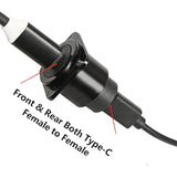 D Type Panel Mount Adapter Coupler Usb Type C 3.1 Female To Female Panel Fixed