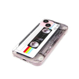 Case For Iphone 15 Matte Finish Heavy Duty Soft Back Cover With Reinforced Corners Tpu Soft Bumper Retro Cassette Tape Case Compatible With Iphone 15