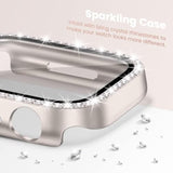 2-Pack Bling Case with Screen Protector for Apple Watch 41mm - Protective Watch Accessories with Style