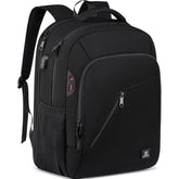 Laptop Backpack 17.3 Inch Computer Backpack Daypack Water-Repellent Laptop Bag With Usb Charging Port For Business/School/Travel/Women/Men (Black, 17.3 Inches)