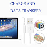 Usb Date Cable Replacement For Ipod Shuffle Charger Cable,(2-Pack) 3.5Mm Jack/Plug To Usb Power Charger Sync Data Transfer Cable For Ipod Shuffle 3Rd 4Th 5Th /6/7 Gen Mp3