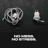 The Snap Back Charger Winder Compatible with Apple 20W/18W USB-C Chargers for Travel and Cable Management