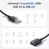 Cable Matters 5Gbps Long USB Extension Cable - 10ft, USB 3.0 Extension Cable, Male to Female USB3.0 Extender, Compatible with Webcam, VR Headset, Printer, Hard Drive, Black