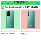 Slim Heavy Duty Rugged Cover with Kickstand Compatible with OnePlus 9 Pro