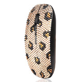 Bling Luxury Crystal Rhinestone Wireless Mouse Sparkly Computer Mouse With Usb Receiver For Girls, Bedazzled Leopard Mice For Notebook, Pc, Laptop, Macbook - Champagne