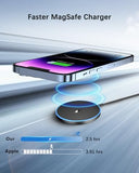 2 Pack Magnetic Wireless Charger 15w Mag-Safe Charger for iPhone 16 Pro Max/16 Pro/16/16 Plus/15/14/13/12 Series AirPods 3/2/Pro/Pro 2 LED