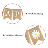 Daisy Themed Birthday Banner - Happy Spring Decoration With Flowers For Fireplace Mantle