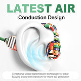 Kids Headphones, Bluetooth 5.2 Air Conduction Open Ear Headphones, 85dB Volume Limiting-Yellow