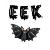 40 Inch Large EEK Bat Foil Balloon Set Halloween Party Decorations Balloon Decor
