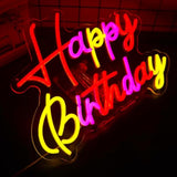 Happy Birthday Neon Signs For Wall Decor?Led Neon Light For Bedroom?Christmas Birthday Party Decorations Gifts