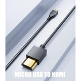 Hdmi To Micro Usb Cable, 1.5M/ 5Ft Hdmi Male To Micro Usb Male Data Charging C