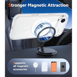 For Iphone Air Case: Clear Anti Yellowing Magnetic Military Grade Drop Protection Cell Phone Cover - Rugged Shockproof Protective Bumper Transparent Phonecase(Clear)