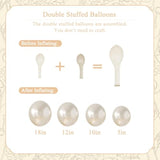 Pearl White Balloon Arch Kit 101pcs for Weddings, Showers, Birthdays & Party Décor