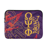 Omega Psi Phi Fraternity - Official Vendor - Laptop Sleeves - Greek Letters Bruhz