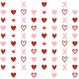 8Pcs Heart Garland Red & Pink, Valentines Day Decorations, Valentine'S Day Garlands Valentines Hanging Heart Garland Decorations For Wedding, Engagement, And Home Decor Happy Valentines Day Decoration