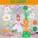 Pastel Easter Balloon Garland Kit Arch 138Pcs With Easter Egg Chicken Daisy Bunny Head Hoop Pink Letter Foil Balloons For Spring Big Resurrection Day He Is Risen Birthday Baby Shower Party Decorations