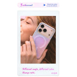Hue - Unique Color-Shift Iridescent Magnetic Phone Case with Geometric Diamond Pattern