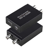 SDI to HDMI Converter, 3G-SDI/HD-SDI/SD-SDI to HDMI Adapter, Auto Format Detection SDI to HDMI Video Converter Stereo Audio De-embedder