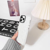 Compatible For Iphone 13 Pro Max Case Cute Flower Floral Clear For Women Girl Ultra Slim Crystal Shockproof Soft Tpu Anti-Yellow Protective Phone Cover - White