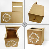 Kraft Card Box Wedding Favors Post Boxes Cardboard Wedding Party Decor Table Centerpiece