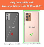 for Galaxy Note 20 Ultra Wallet Case with Card Holder for Women, Crossbody Lanyard Strap Kickstand PU Leather Case with Zipper Pocket Credit