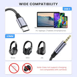 Usb C To 2.5Mm Trs Audio Cable,Usb C To 2.5Mm Headphone Extension Cords For Bose Quietcomfort Se, Qcse, Qc45, Qc35 Ii, Qc35, Cable And More Headsets. (Not For Charging)