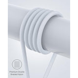 Magnetic Charging Cable 3A Fast Charging (4-Pack, 3.3/3.3/6.6/6.6 Ft) 3 In 1 Magnetic Phone Charger, 480Mbps Data Transfer, Usb A To Type C Charger Cable Usb-C/Iproduct Micro Usb Device - Silver