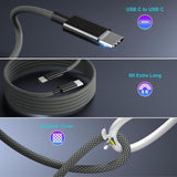 Car Charger Fast Charging Type C, 25W Usb C Wall Charger Adapter For Samsung Galaxy S25 Ultra S24 S23 Fe A16 A06 A54 A53 A15 Android, 2X Braided Usb C Cable 6Ft