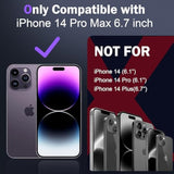 Case For Iphone 14 Pro Max With Slide Camera Cover+Screen Protector(1 Pack),Rotated Ring Kickstand Military Grade Shockproof Protective Cover 6.7 Inch-Navy Blue