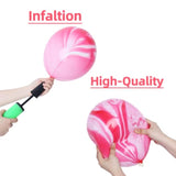 Pink Marble Balloons Hot Pink Balloons Marble Agate Latex Balloons 12