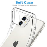 iPhone 11 Clear TPU Case Shockproof Slim Anti-Scratch 6.1 Inch