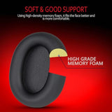 Sony Wh-1000Xm5 Ear Pads, Soft Cushions For Sony Wh-1000Xm5 Accessories, Sony Replacement Ear Pads, Memory Foam And Protein Leather, Compatible With Wh1000Xm5 Headphones, Black
